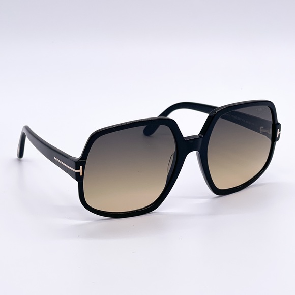 NEW TOM FORD DELPHINE-02 TF992 01B WOMEN SQUARE FRAME EYEWEAR TOM FORD FT0992/S main image 3